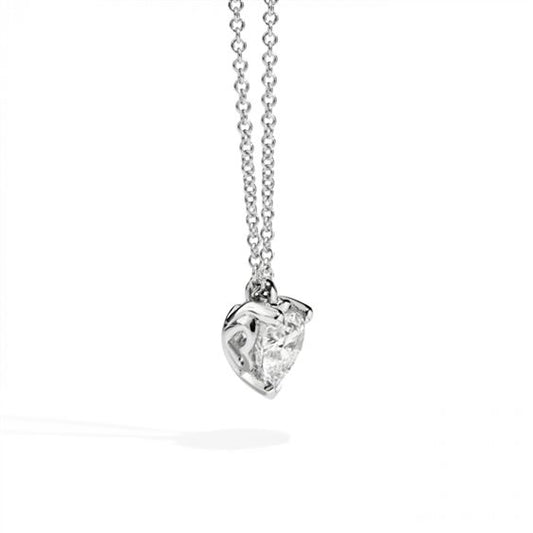 Recarlo Collana Punto Luce In Oro Bianco E Diamante 0.40 CT