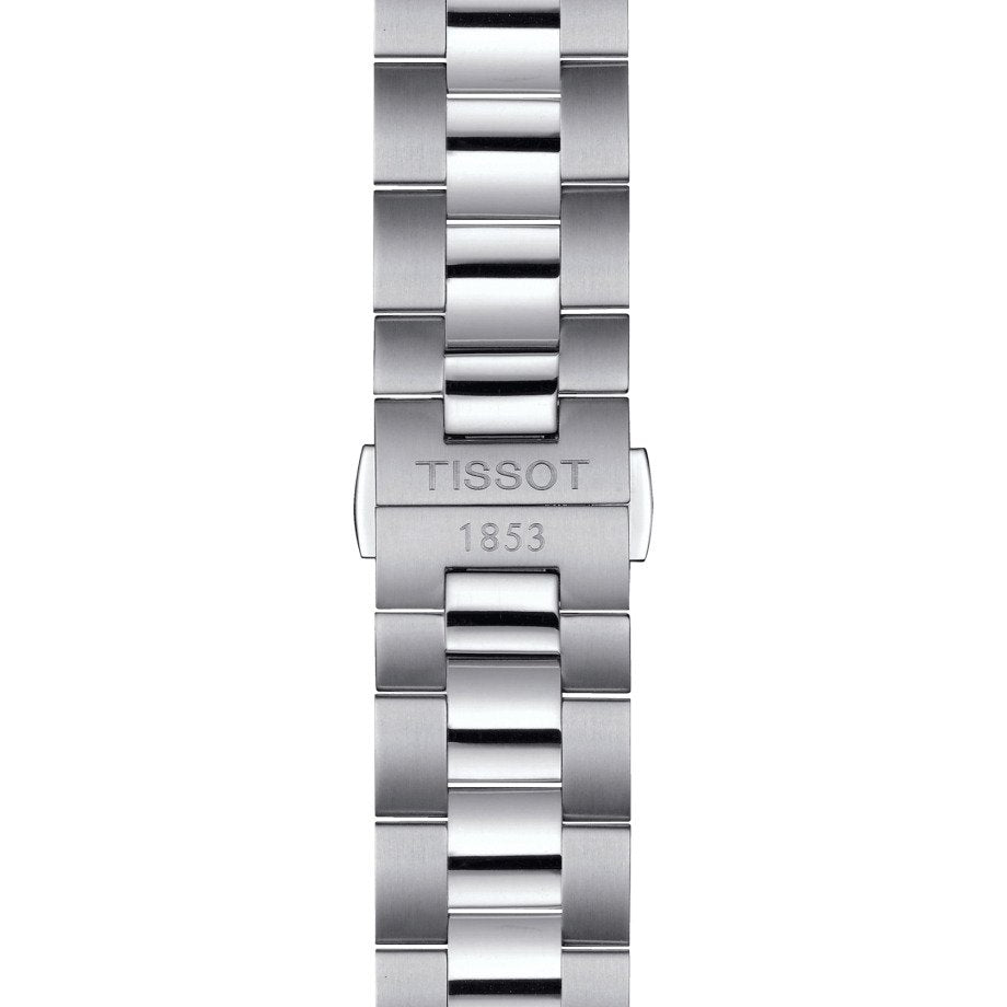 Orologio da uomo solo tempo al quarzo della collezione T-Classic Tissot modello Gentleman con cassa e cinturino in acciaio e quadrante color argento