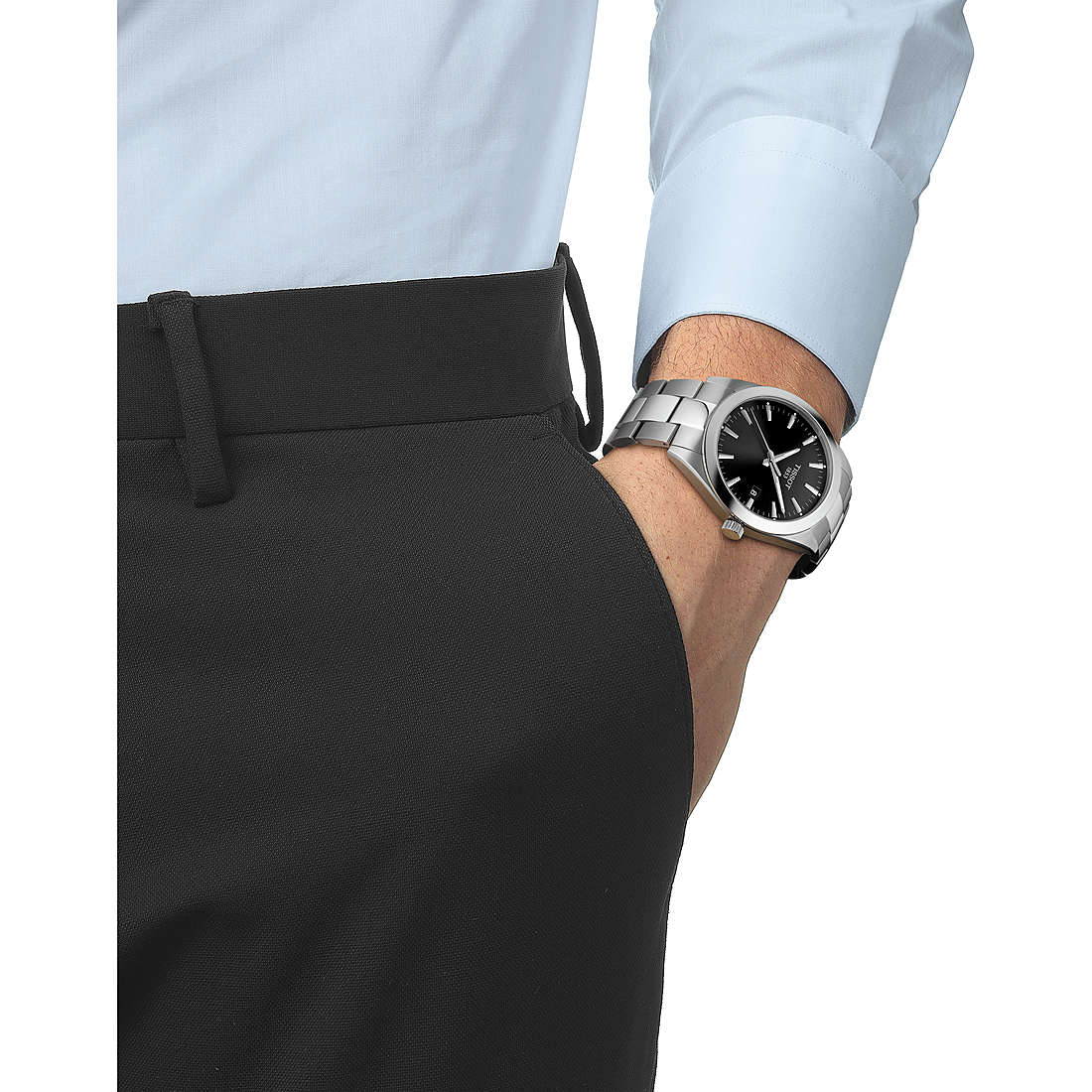 T1274101105100 Tissot Orologio Da Uomo Solo Tempo T-Classic Gentleman