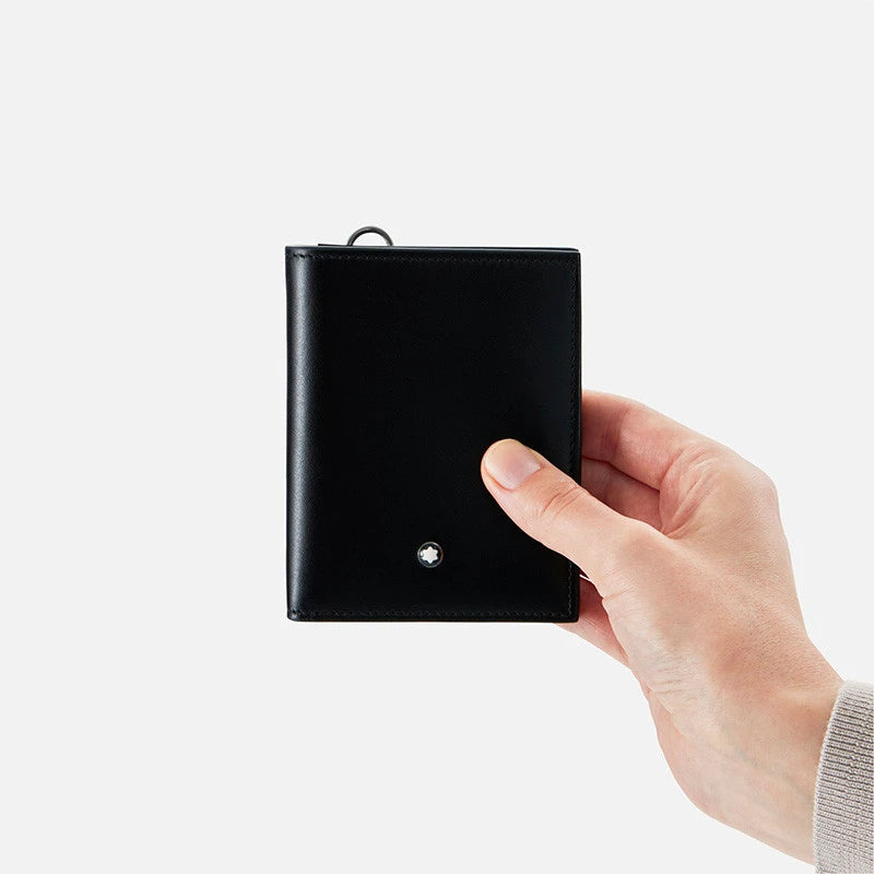 Montblanc Portafoglio Compatto 6 Tasche in Pelle Meisterstück 129677