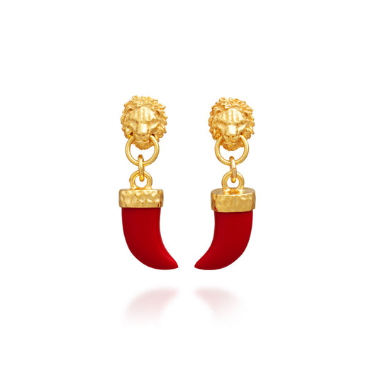 Giovanni Raspini Orecchini Leone e Zanna