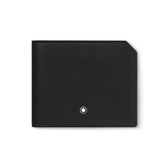 Montblanc Portafoglio Nero 4 Scomparti Meisterstück Selection Soft Con Portamonete 131247
