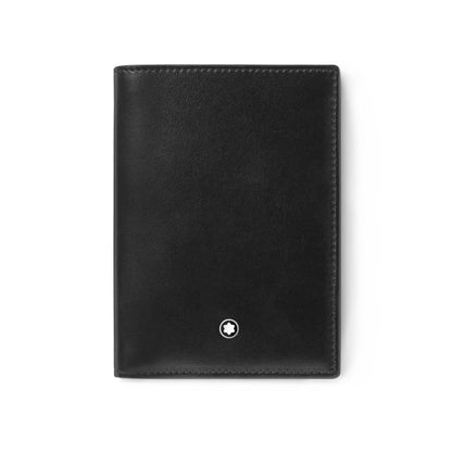 Montblanc Portafoglio in Pelle Nera Meisterstück 4 Scomparti 198317