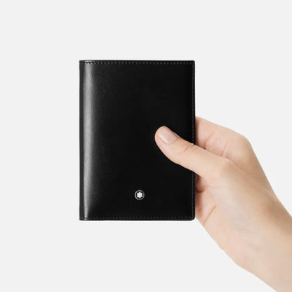 Montblanc Portafoglio in Pelle Nera Meisterstück 4 Scomparti 198317