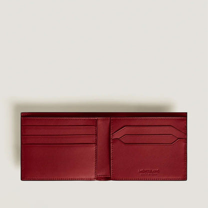 Montblanc Portafoglio 6 Scomparti Meisterstück Rosso 198805