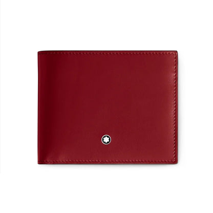 Montblanc Portafoglio 6 Scomparti Meisterstück Rosso 198805