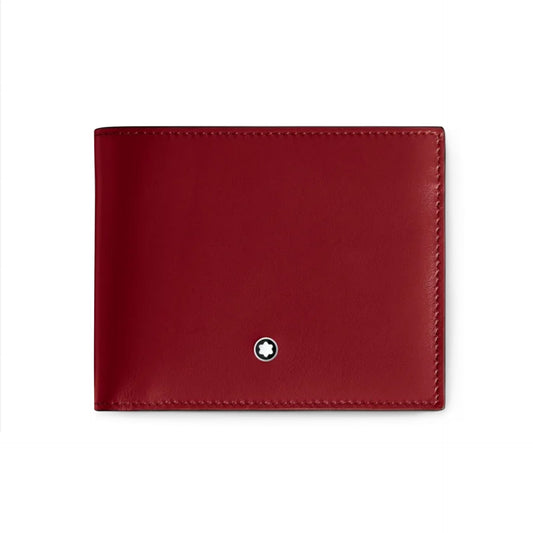Montblanc Portafoglio 6 Scomparti Meisterstück Rosso 198805