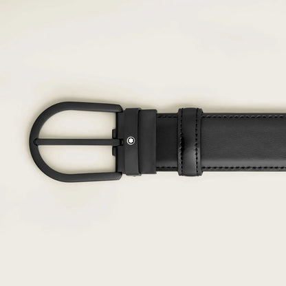 Montblanc Cintura in Pelle Nera da 35 mm 199650
