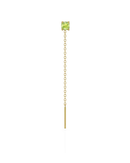 Amabile Orecchino Singolo Lovli Luce Placcato Oro / Lime