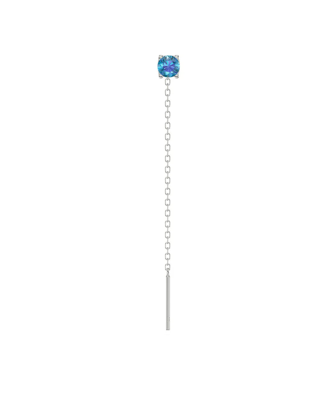 Amabile Orecchino Singolo Lovli Luce Argento / Azzurro