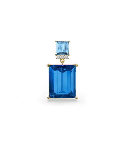 Amabile Orecchino Singolo Reverie Placcato Oro/ Blu