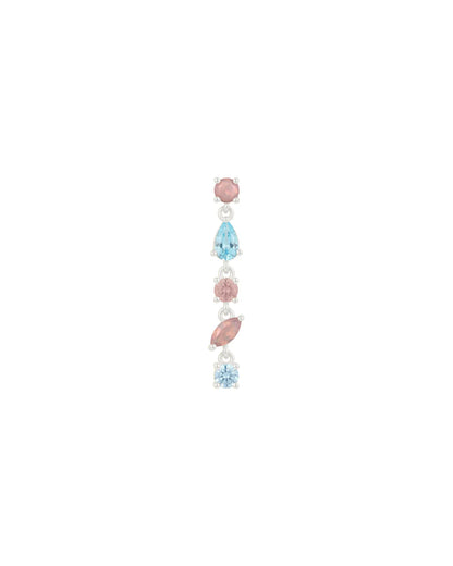 Amabile Orecchino Singolo Pink Lagoon Destro - Argento