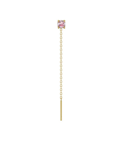Amabile Orecchino Singolo Lovli Luce Placcato Oro / Rosa