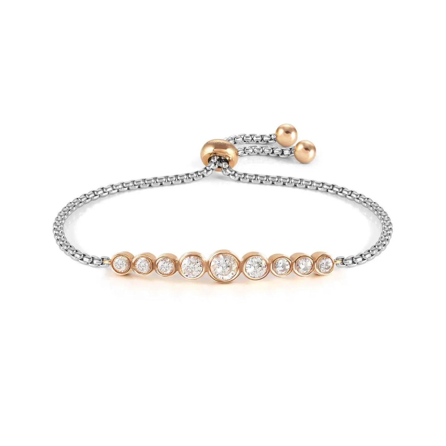 Nomination Bracciale Milleluci con Cristalli Rotondi Bianchi