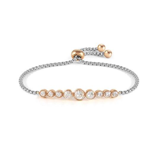 Nomination Bracciale Milleluci con Cristalli Rotondi Bianchi