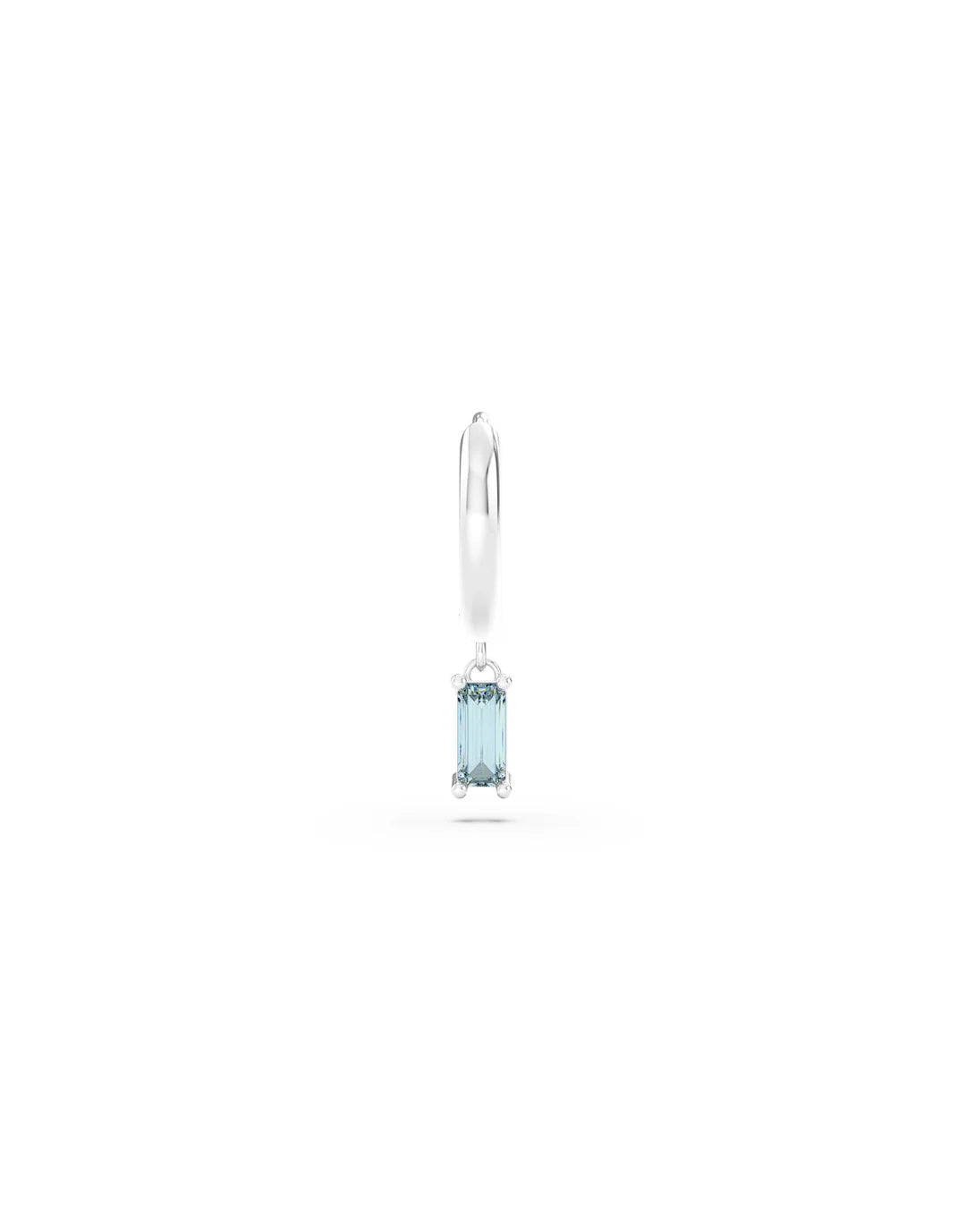 Amabile Orecchino Singolo Hoop Baguette Argento / Ghiaccio