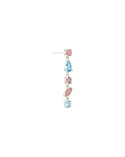 Amabile Orecchino Singolo Pink Lagoon Destro - Argento