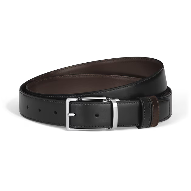 Montblanc Cintura Reversibile 30 mm in Pelle con Fibbia Rettangolare Meisterstück 222373