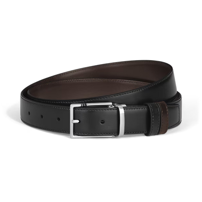 Montblanc Cintura Reversibile 30 mm in Pelle con Fibbia Rettangolare Meisterstück 222373