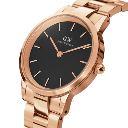 Daniel Wellington Orologio Iconic Link Black Rose Gold