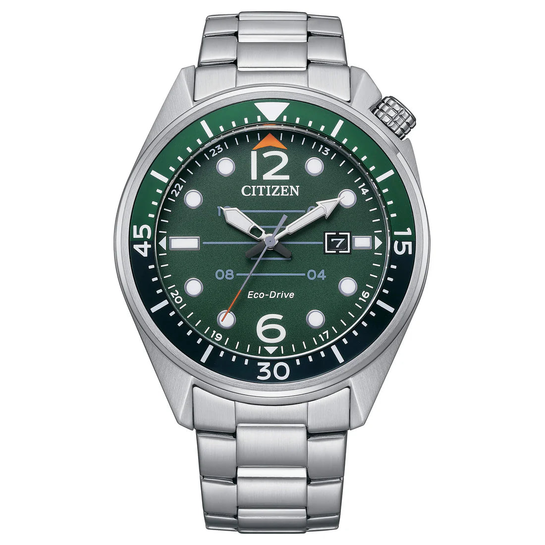Citizen Orologio Uomo Eco Drive Seaplane Verde AW1715-86X