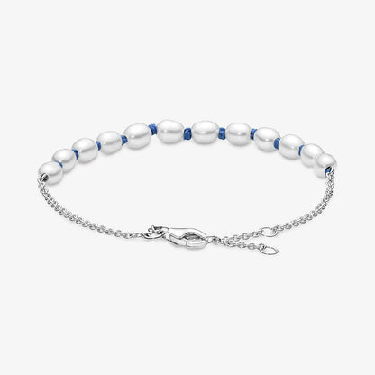 Pandora Bracciale con Perle Coltivate d'Acqua Dolce Rifinito a mano