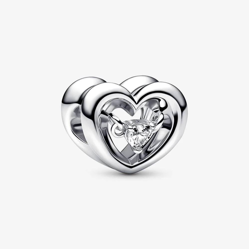 Pandora Charm Cuore Splendente con Pietra