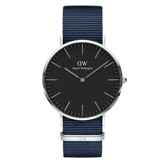 Daniel Wellington Orologio Classic Bayswater Black Silver Blu
