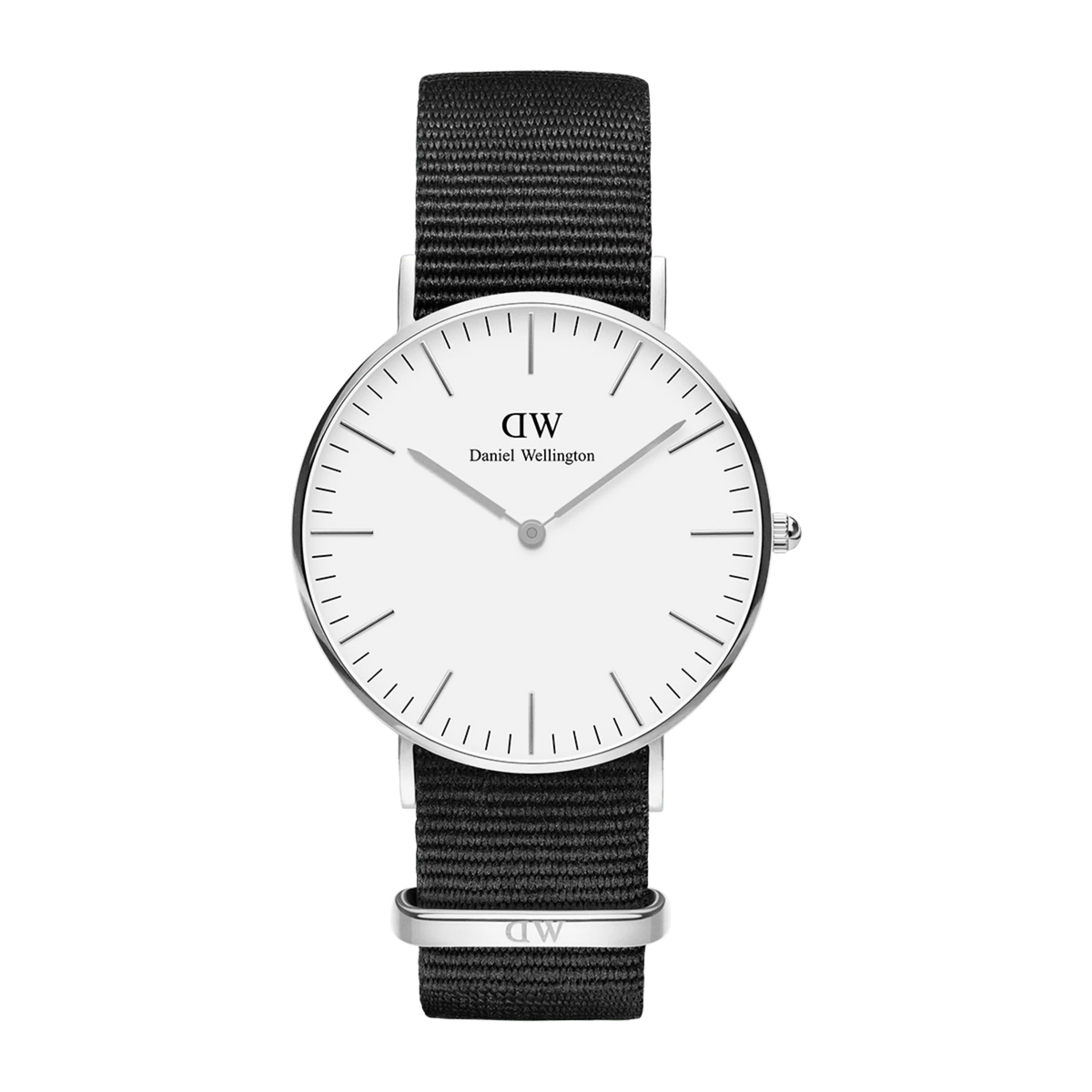 Daniel Wellington Orologio Classic Cornwall Silver Nero