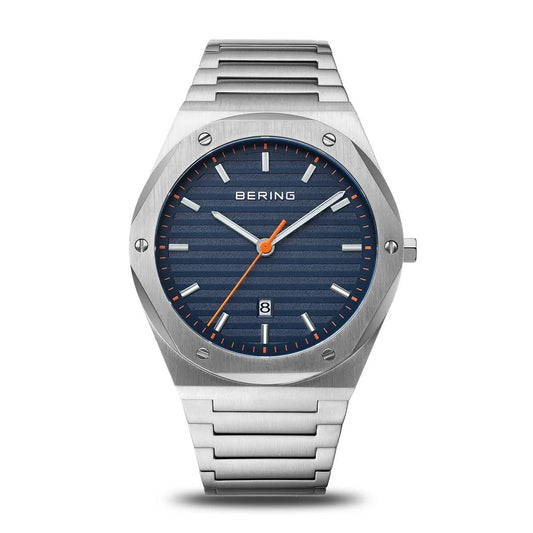 Bering Orologio Da Uomo Blu Classic