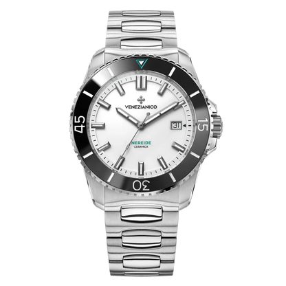 Venezianico Orologio Automatico Nereide Ceramica Bianco