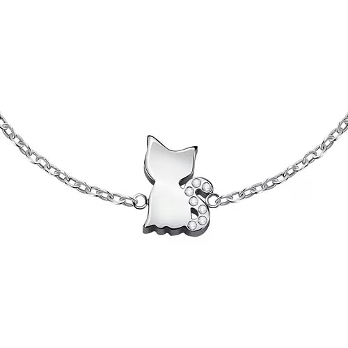 La Petite Story Bracciale Con Gatto E Zirconi