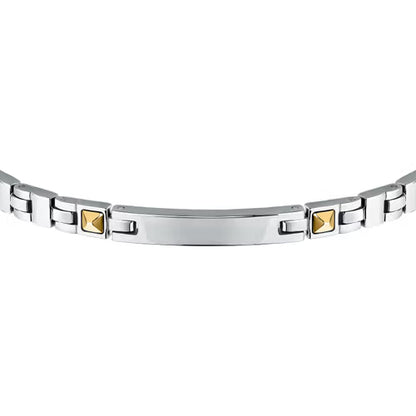 Morellato Bracciale con Targa e Dettagli Dorati