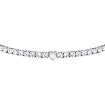 Morellato Bracciale Tennis con Cuore Bianco