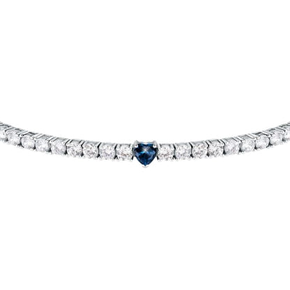 Morellato Bracciale Tennis con Cuore Blu