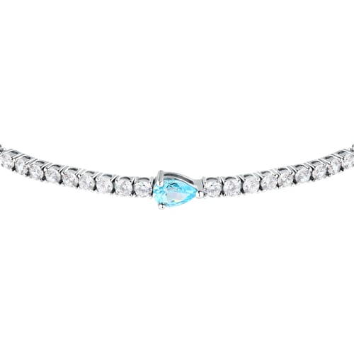 Morellato Bracciale Tennis con Zircone Azzurro A Goccia