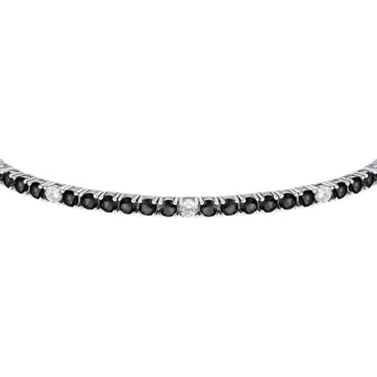 Morellato Bracciale Tennis con Zirconi Neri e Bianchi
