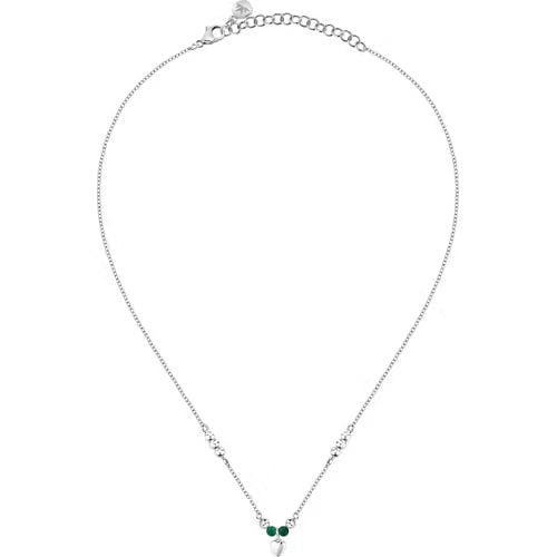 Morellato Collana Talismani con Cuore e Agata Verde