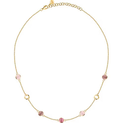 Morellato Collana Venezia Dorata con Pietre Rosa e Marroni