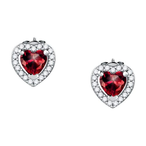 Morellato Orecchini Nobile Cuore con Zircone Rosso