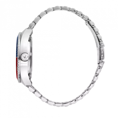 Lucien Rochat Orologio Da Uomo Automatico Léman Blu E Rosso
