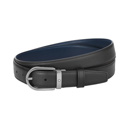 Montblanc Cintura Reversibile Horseshoe 30 mm in Pelle Sartorial 128763