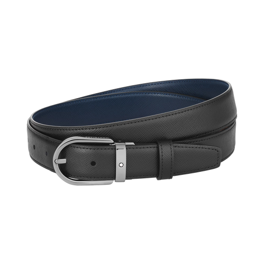 Montblanc Cintura Reversibile Horseshoe 30 mm in Pelle Sartorial 128763