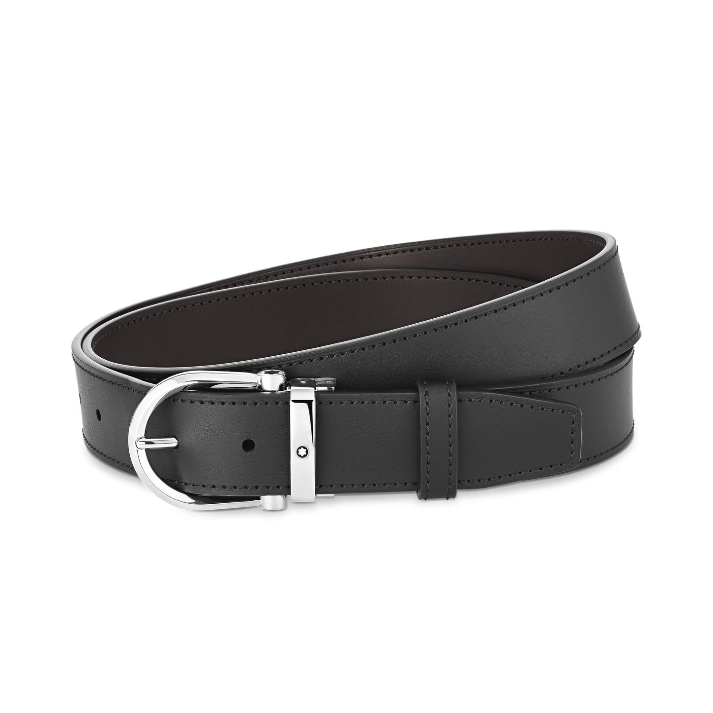 Montblanc Cintura Reversibile Horseshoe 35 mm in Pelle 128783