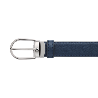 Montblanc Cintura Reversibile Horseshoe 30 mm in Pelle Sartorial 128763