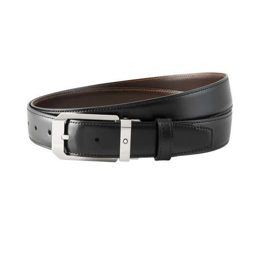 Montblanc Cintura Reversibile Rettangolare 30 mm in Pelle 116579