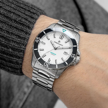 Venezianico Orologio Automatico Nereide Ceramica Bianco
