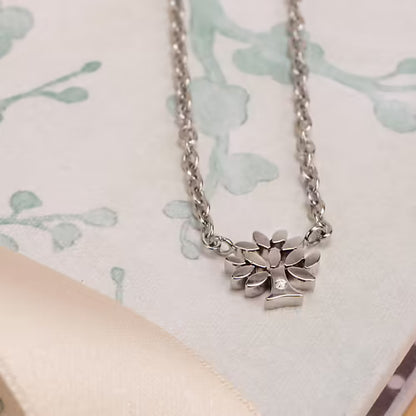 La Petite Story Collana Con Albero della Vita e Zircone