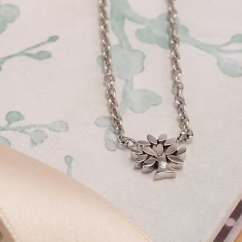 La Petite Story Collana Con Albero della Vita e Zircone