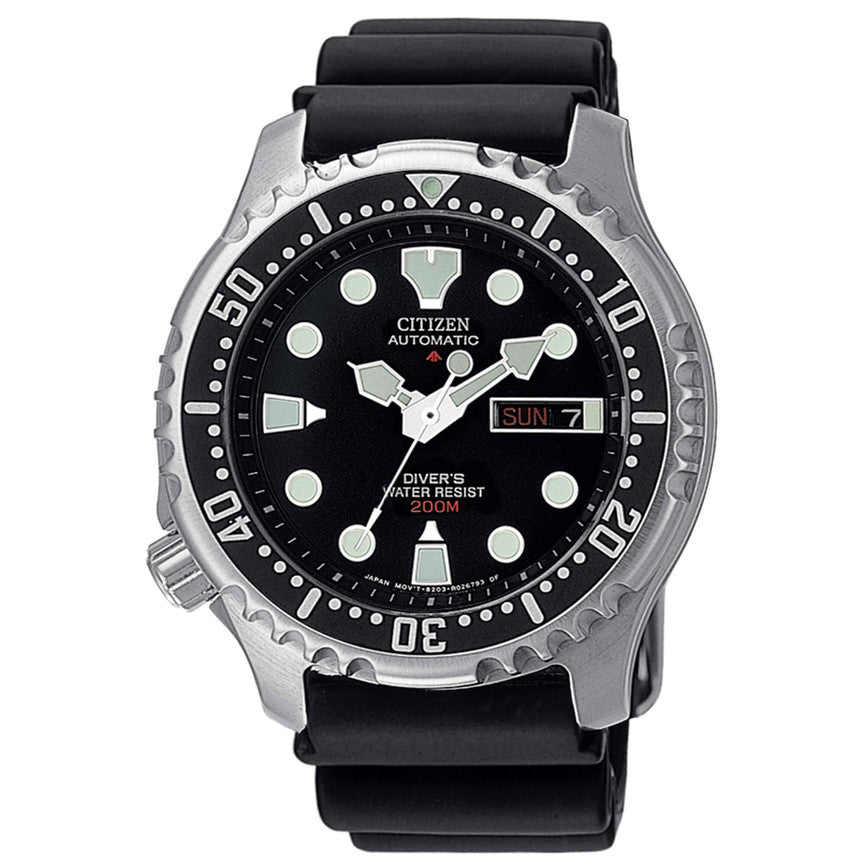 Citizen Orologio Uomo Diver's Automatic 200 mt Nero NY0040-09E